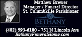 Bethany Funeral Home Sponsorship Banner
