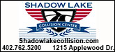 Shadow Lake Collision Center Sponsorship Banner