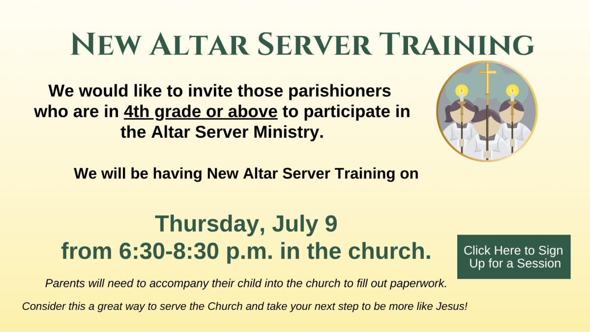 Altar Server Training