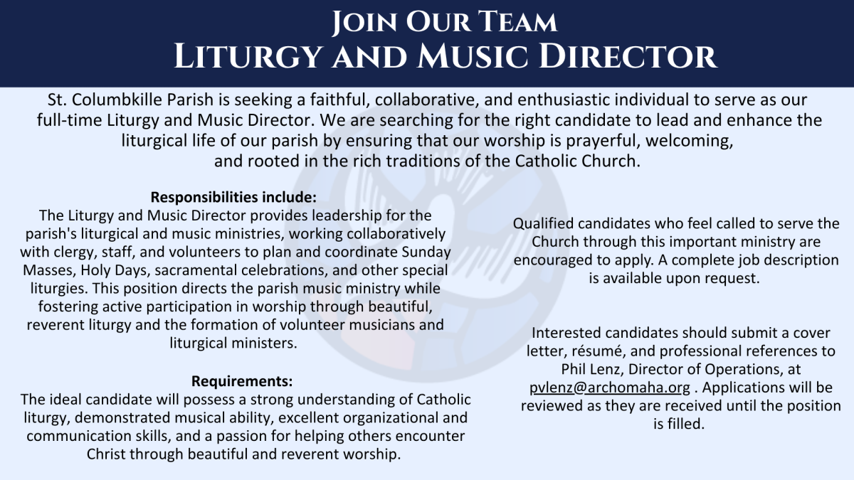 Liturgy Director Ad